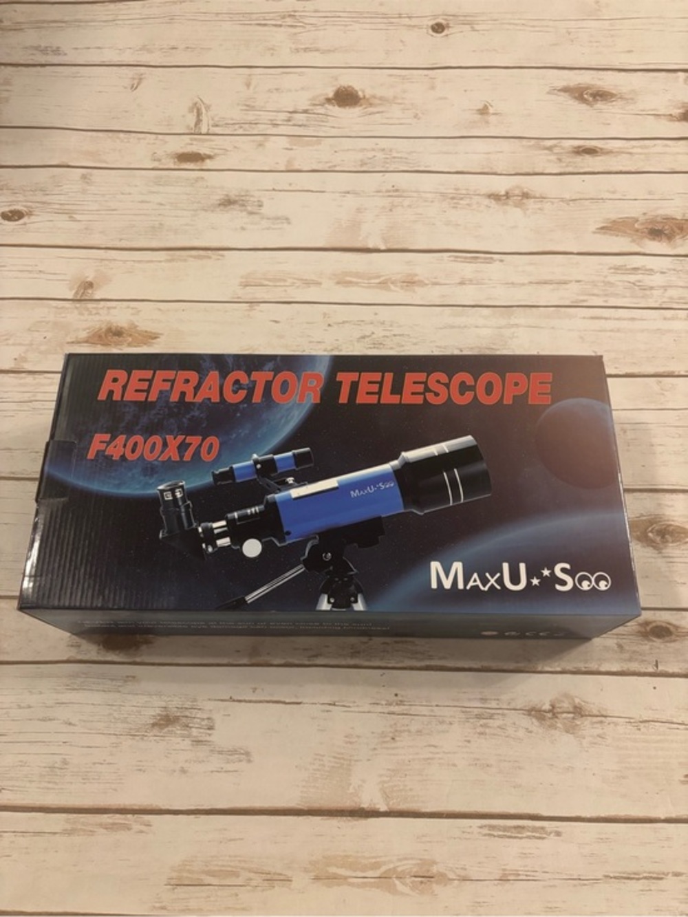 MaxU*Soo F400X70 Refractor Telescope with Box